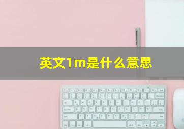 英文1m是什么意思