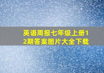 英语周报七年级上册12期答案图片大全下载