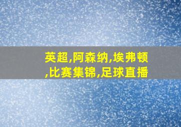 英超,阿森纳,埃弗顿,比赛集锦,足球直播