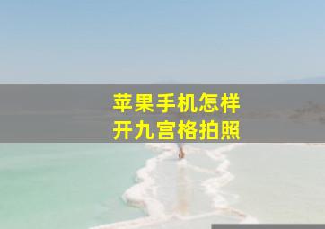 苹果手机怎样开九宫格拍照