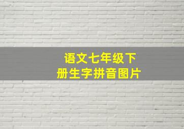 语文七年级下册生字拼音图片