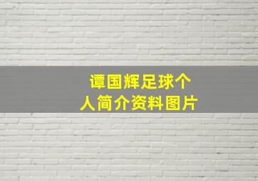 谭国辉足球个人简介资料图片