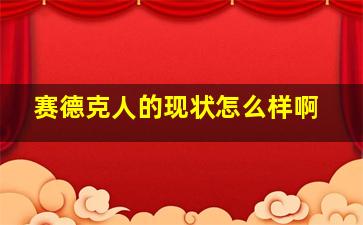 赛德克人的现状怎么样啊