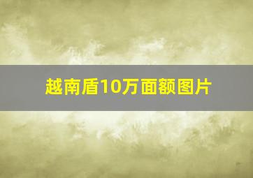 越南盾10万面额图片