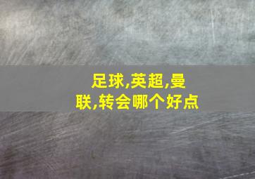 足球,英超,曼联,转会哪个好点