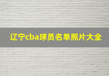 辽宁cba球员名单照片大全