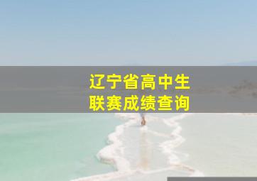 辽宁省高中生联赛成绩查询