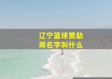 辽宁篮球赞助商名字叫什么