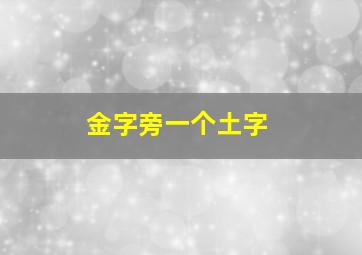 金字旁一个土字