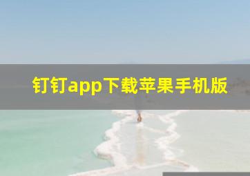 钉钉app下载苹果手机版