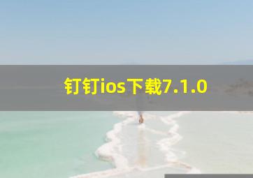 钉钉ios下载7.1.0