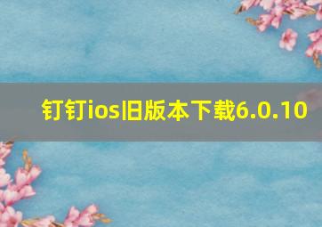 钉钉ios旧版本下载6.0.10