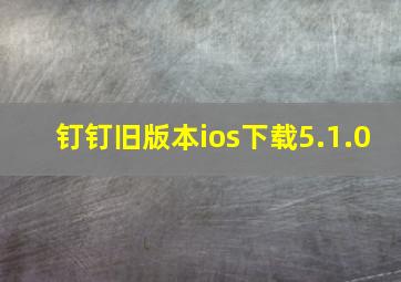 钉钉旧版本ios下载5.1.0