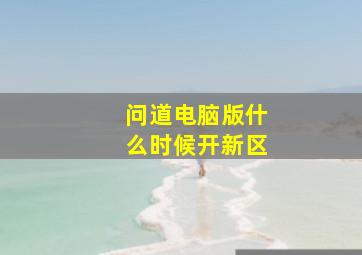 问道电脑版什么时候开新区