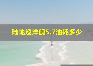 陆地巡洋舰5.7油耗多少