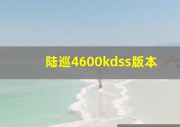 陆巡4600kdss版本