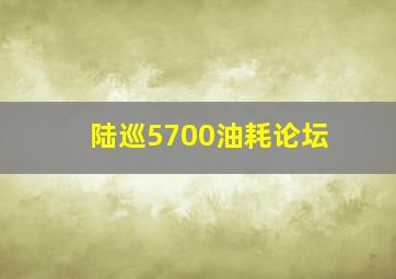 陆巡5700油耗论坛