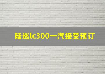 陆巡lc300一汽接受预订