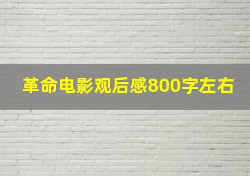 革命电影观后感800字左右