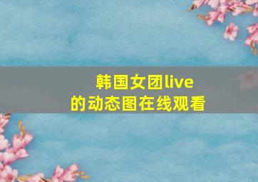 韩国女团live的动态图在线观看