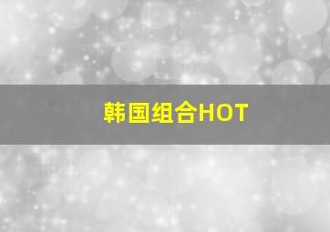 韩国组合HOT