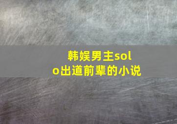 韩娱男主solo出道前辈的小说