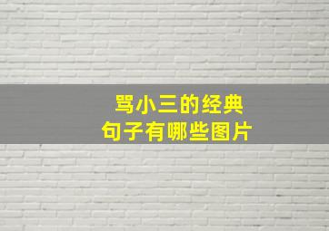 骂小三的经典句子有哪些图片