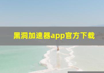 黑洞加速器app官方下载