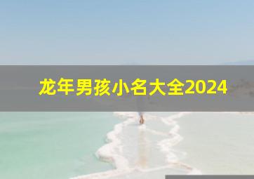 龙年男孩小名大全2024