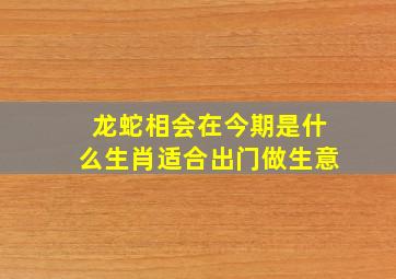 龙蛇相会在今期是什么生肖适合出门做生意